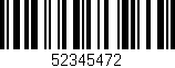 Código de barras (EAN, GTIN, SKU, ISBN): '52345472'