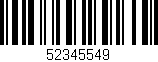 Código de barras (EAN, GTIN, SKU, ISBN): '52345549'