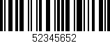 Código de barras (EAN, GTIN, SKU, ISBN): '52345652'