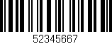 Código de barras (EAN, GTIN, SKU, ISBN): '52345667'