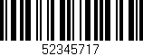 Código de barras (EAN, GTIN, SKU, ISBN): '52345717'