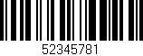 Código de barras (EAN, GTIN, SKU, ISBN): '52345781'