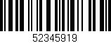 Código de barras (EAN, GTIN, SKU, ISBN): '52345919'
