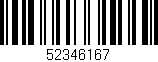 Código de barras (EAN, GTIN, SKU, ISBN): '52346167'