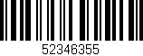 Código de barras (EAN, GTIN, SKU, ISBN): '52346355'