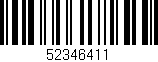 Código de barras (EAN, GTIN, SKU, ISBN): '52346411'