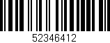 Código de barras (EAN, GTIN, SKU, ISBN): '52346412'