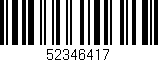 Código de barras (EAN, GTIN, SKU, ISBN): '52346417'