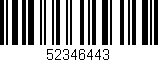 Código de barras (EAN, GTIN, SKU, ISBN): '52346443'