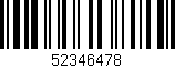 Código de barras (EAN, GTIN, SKU, ISBN): '52346478'