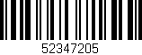 Código de barras (EAN, GTIN, SKU, ISBN): '52347205'