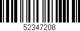Código de barras (EAN, GTIN, SKU, ISBN): '52347206'