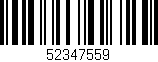 Código de barras (EAN, GTIN, SKU, ISBN): '52347559'