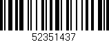 Código de barras (EAN, GTIN, SKU, ISBN): '52351437'