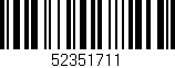 Código de barras (EAN, GTIN, SKU, ISBN): '52351711'