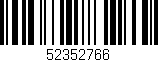 Código de barras (EAN, GTIN, SKU, ISBN): '52352766'