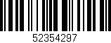 Código de barras (EAN, GTIN, SKU, ISBN): '52354297'