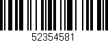 Código de barras (EAN, GTIN, SKU, ISBN): '52354581'