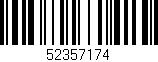 Código de barras (EAN, GTIN, SKU, ISBN): '52357174'