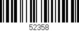 Código de barras (EAN, GTIN, SKU, ISBN): '52358'