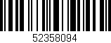 Código de barras (EAN, GTIN, SKU, ISBN): '52358094'