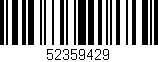 Código de barras (EAN, GTIN, SKU, ISBN): '52359429'