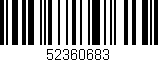 Código de barras (EAN, GTIN, SKU, ISBN): '52360683'