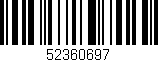 Código de barras (EAN, GTIN, SKU, ISBN): '52360697'