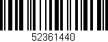 Código de barras (EAN, GTIN, SKU, ISBN): '52361440'
