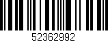 Código de barras (EAN, GTIN, SKU, ISBN): '52362992'
