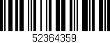 Código de barras (EAN, GTIN, SKU, ISBN): '52364359'