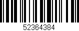 Código de barras (EAN, GTIN, SKU, ISBN): '52364384'