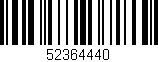 Código de barras (EAN, GTIN, SKU, ISBN): '52364440'