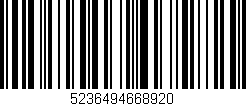 Código de barras (EAN, GTIN, SKU, ISBN): '5236494668920'