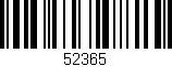 Código de barras (EAN, GTIN, SKU, ISBN): '52365'