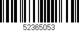 Código de barras (EAN, GTIN, SKU, ISBN): '52365053'