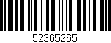 Código de barras (EAN, GTIN, SKU, ISBN): '52365265'