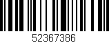 Código de barras (EAN, GTIN, SKU, ISBN): '52367386'