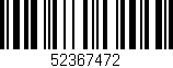 Código de barras (EAN, GTIN, SKU, ISBN): '52367472'