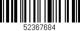Código de barras (EAN, GTIN, SKU, ISBN): '52367684'