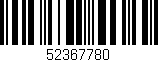 Código de barras (EAN, GTIN, SKU, ISBN): '52367780'