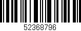 Código de barras (EAN, GTIN, SKU, ISBN): '52368796'