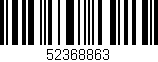 Código de barras (EAN, GTIN, SKU, ISBN): '52368863'