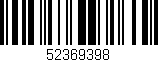 Código de barras (EAN, GTIN, SKU, ISBN): '52369398'