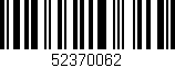 Código de barras (EAN, GTIN, SKU, ISBN): '52370062'