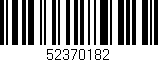Código de barras (EAN, GTIN, SKU, ISBN): '52370182'