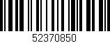 Código de barras (EAN, GTIN, SKU, ISBN): '52370850'