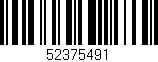 Código de barras (EAN, GTIN, SKU, ISBN): '52375491'