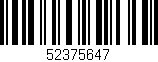 Código de barras (EAN, GTIN, SKU, ISBN): '52375647'