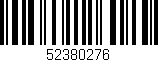 Código de barras (EAN, GTIN, SKU, ISBN): '52380276'
